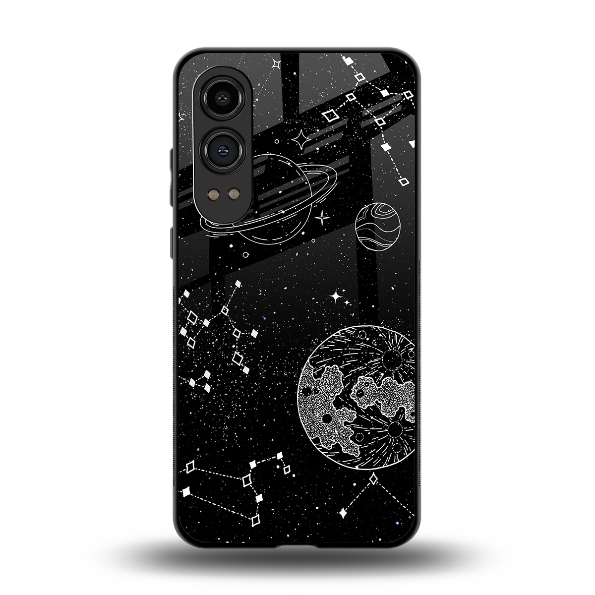 Stellar Voyage back phone cover | glass case for oneplus nord ce 4 lite