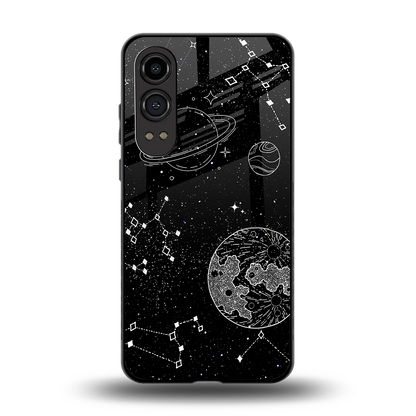 Stellar Voyage back phone cover | glass case for oneplus nord ce 4 lite