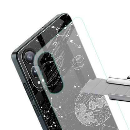 Stellar Voyage stylish phone case for oneplus nord ce 4 lite | glossy glass and slim fit