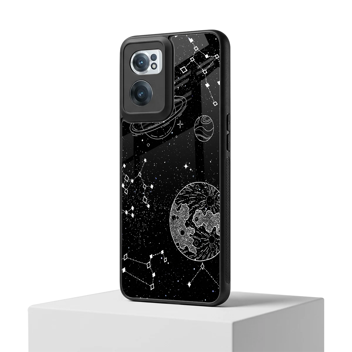 Stellar Voyage oneplus nord ce 2 mobile cover | shockproof glass phone case