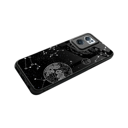 Stellar Voyage stylish phone case for oneplus nord ce 2 | glossy glass and slim fit