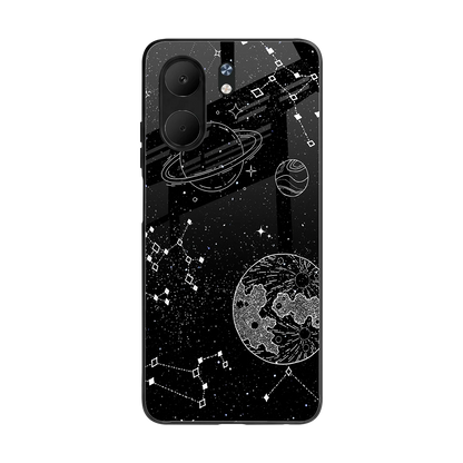 Stellar Voyage back phone cover | glass case for oppo a5x 5g