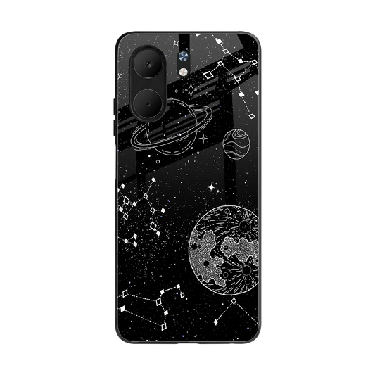 Stellar Voyage back phone cover | glass case for oppo a5x 5g