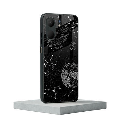 Stellar Voyage oppo a5x 5g mobile cover | shockproof glass phone case