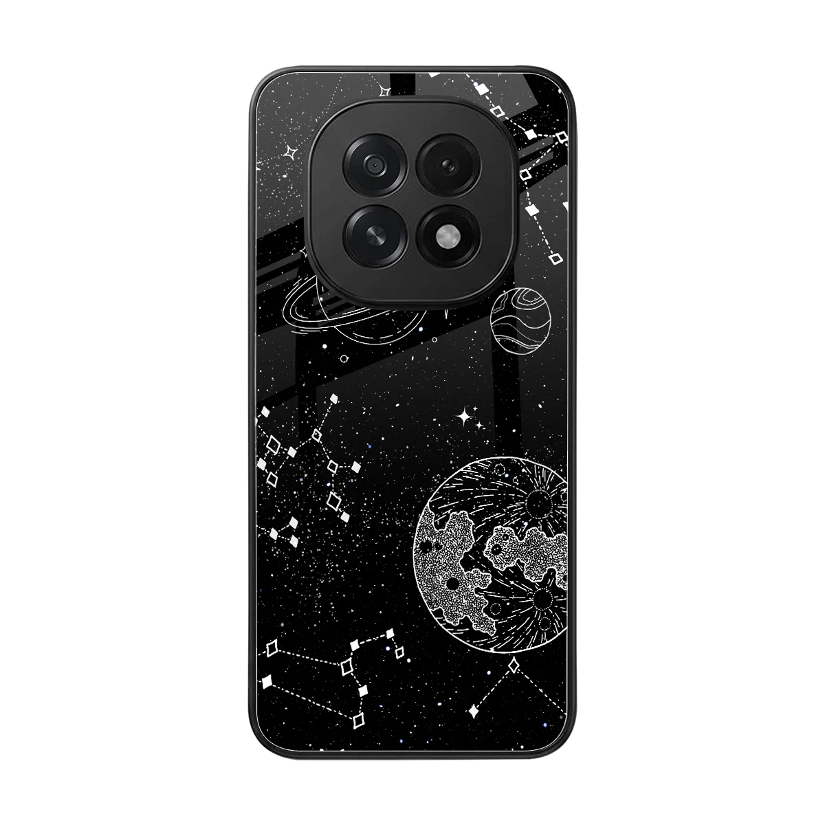 Stellar Voyage back phone cover | glass case for oppo f29 5g
