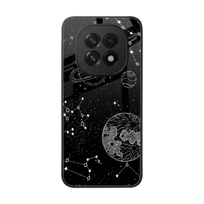 Stellar Voyage back phone cover | glass case for oppo f29 5g