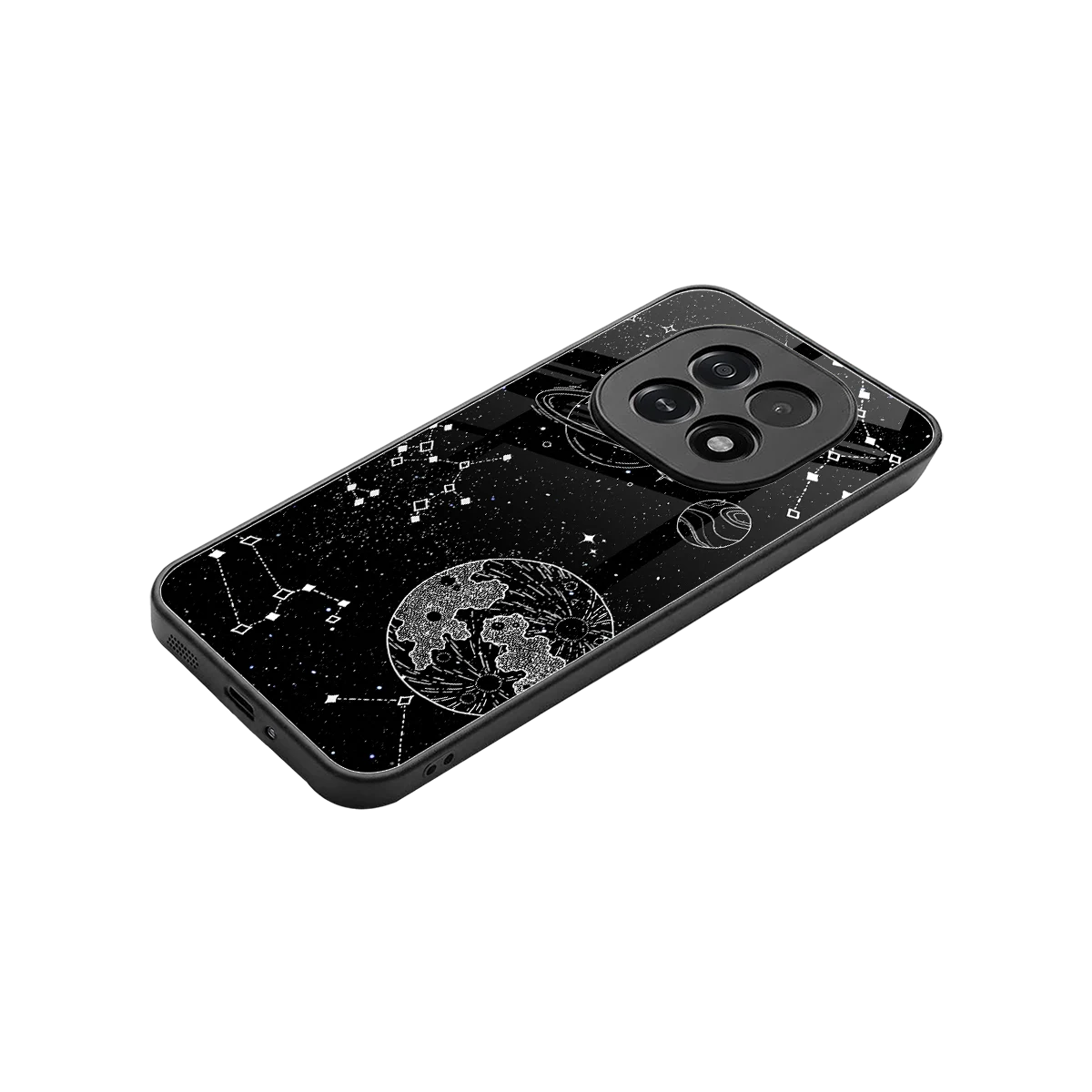 Stellar Voyage stylish phone case for oppo f29 5g | glossy glass and slim fit