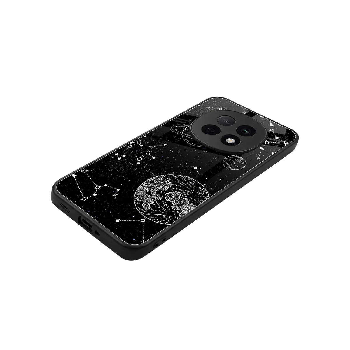 Stellar Voyage stylish phone case for oppo f29 pro 5g | glossy glass and slim fit