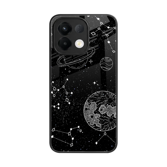Stellar Voyage back phone cover | glass case for oppo k13 5g
