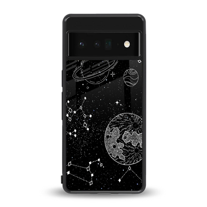 Stellar Voyage back phone cover | glass case for google pixel 6 pro