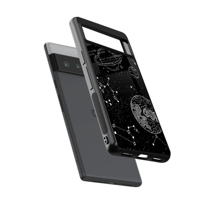 Stellar Voyage sleek google pixel 6 pro cover with tempered glass back and TPU edges