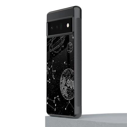 Stellar Voyage stylish phone case for google pixel 6 pro | glossy glass and slim fit