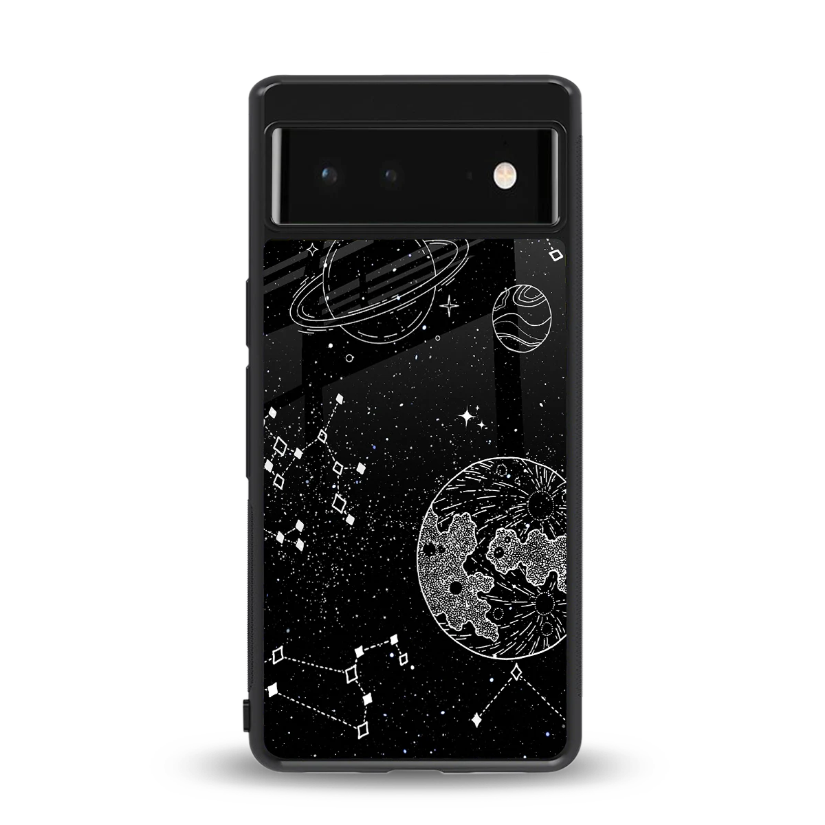 Stellar Voyage back phone cover | glass case for google pixel 6a