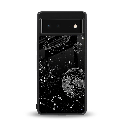 Stellar Voyage back phone cover | glass case for google pixel 6a