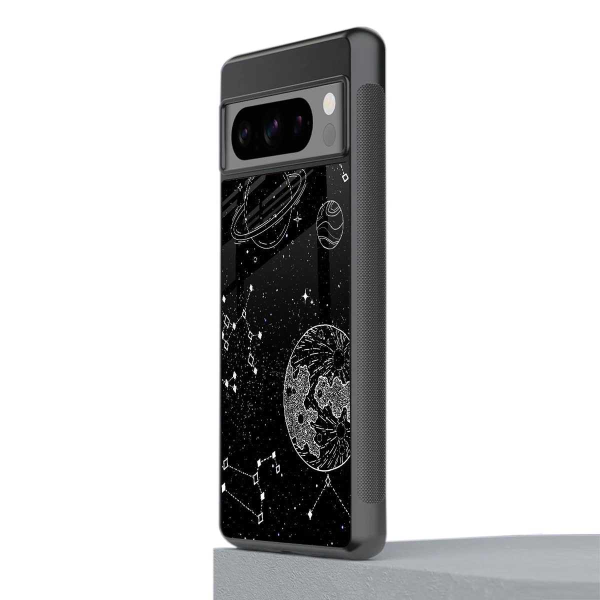 Stellar Voyage stylish phone case for google pixel 8 pro | glossy glass and slim fit