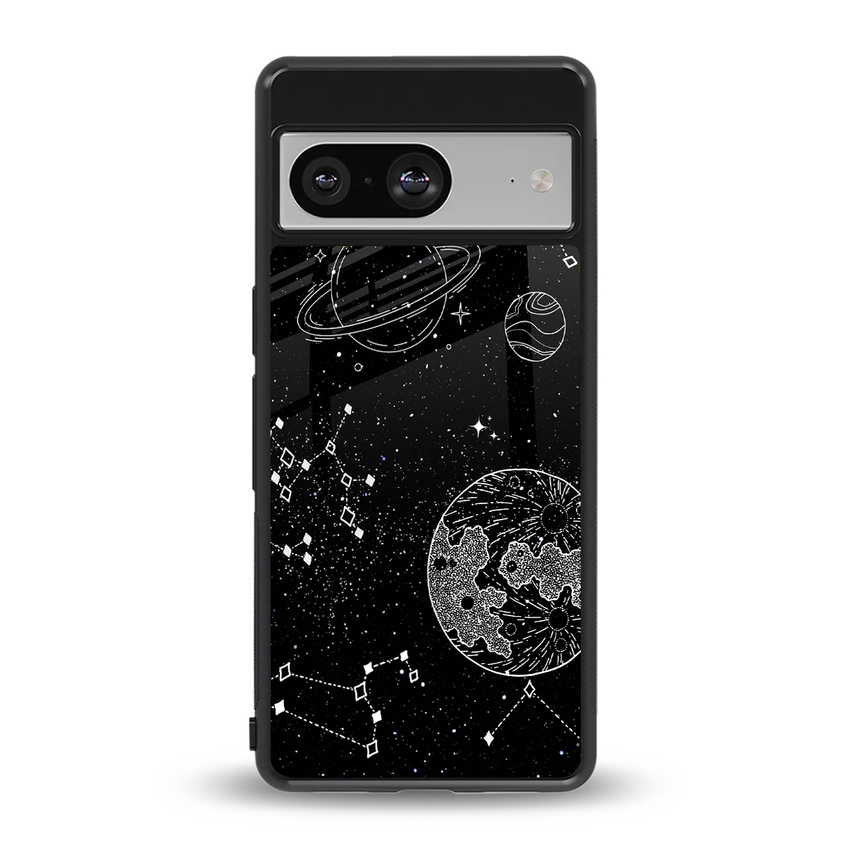 Stellar Voyage back phone cover | glass case for google pixel 8
