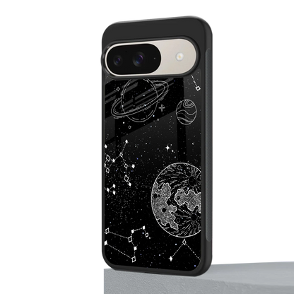 Stellar Voyage google pixel 9 mobile cover | shockproof glass phone case