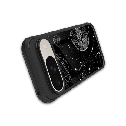 Stellar Voyage stylish phone case for google pixel 9 | glossy glass and slim fit