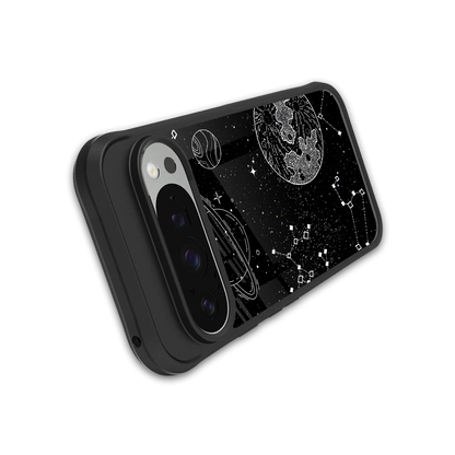 Stellar Voyage stylish phone case for google pixel 9 pro | glossy glass and slim fit