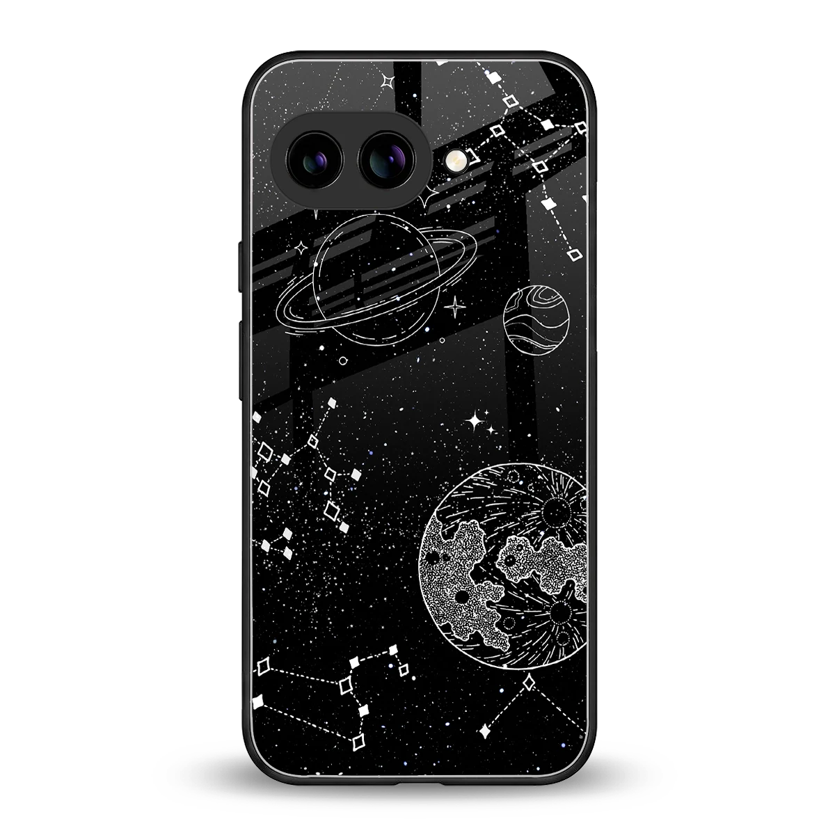 Stellar Voyage back phone cover | glass case for google pixel 10a