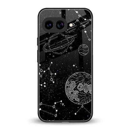 Stellar Voyage back phone cover | glass case for google pixel 10a