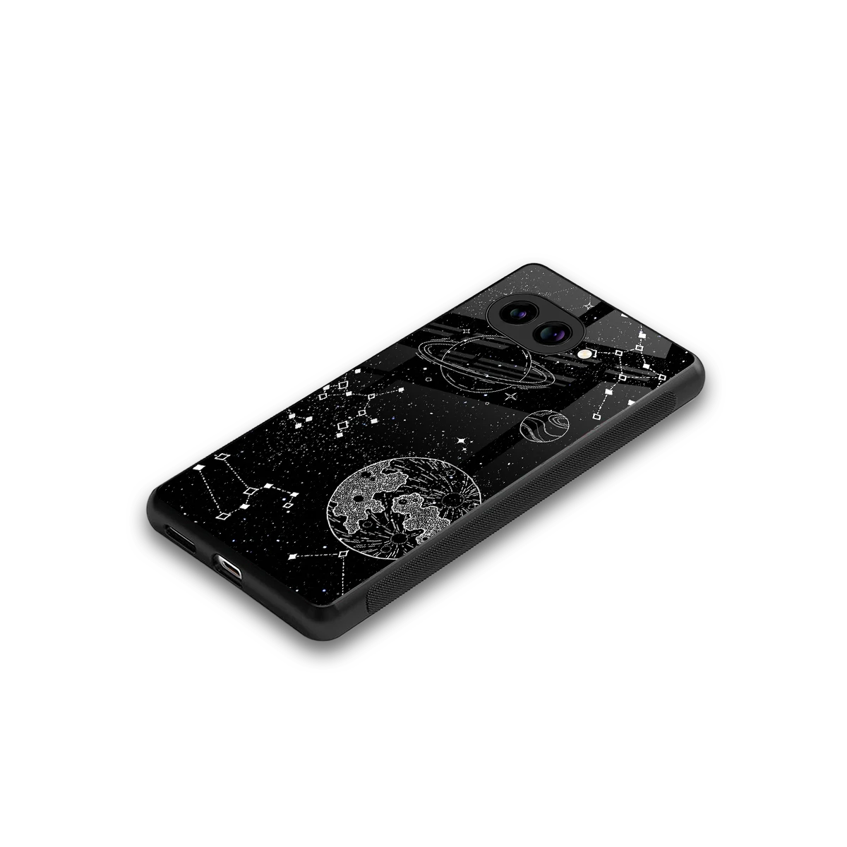 Stellar Voyage stylish phone case for google pixel 10a | glossy glass and slim fit