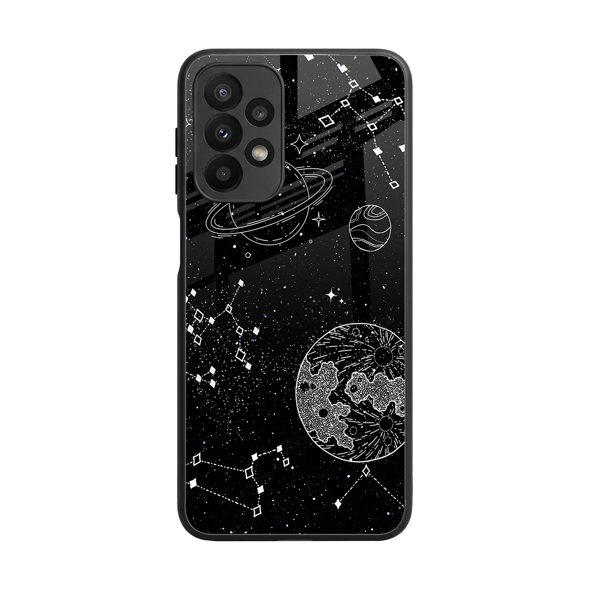 Stellar Voyage back phone cover | glass case for samsung galaxy a23