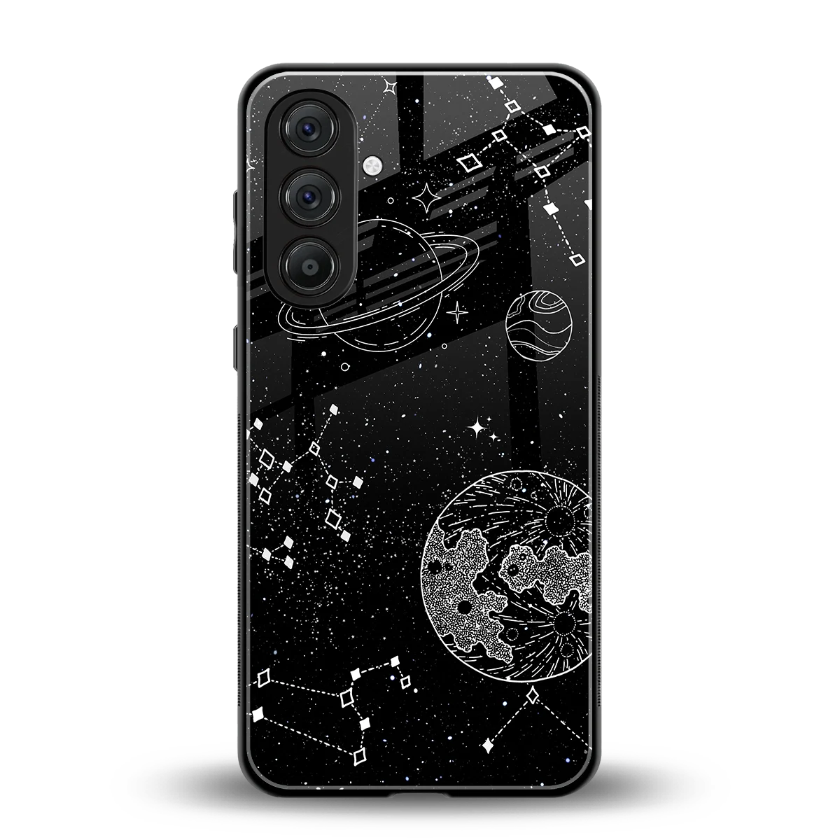 Stellar Voyage back phone cover | glass case for samsung galaxy a55 5g