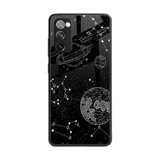 Stellar Voyage back phone cover | glass case for samsung galaxy s20 fe