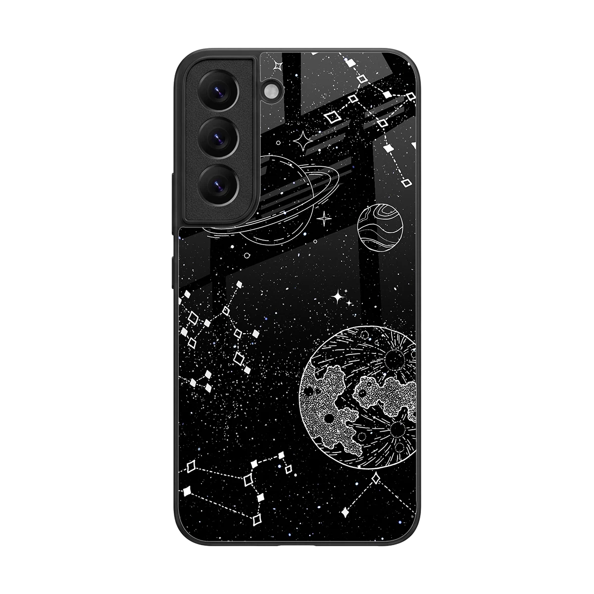 Stellar Voyage back phone cover | glass case for samsung galaxy s22