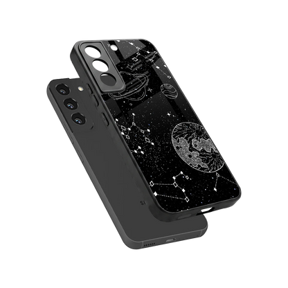 Stellar Voyage sleek samsung galaxy s22 cover with tempered glass back and TPU edges