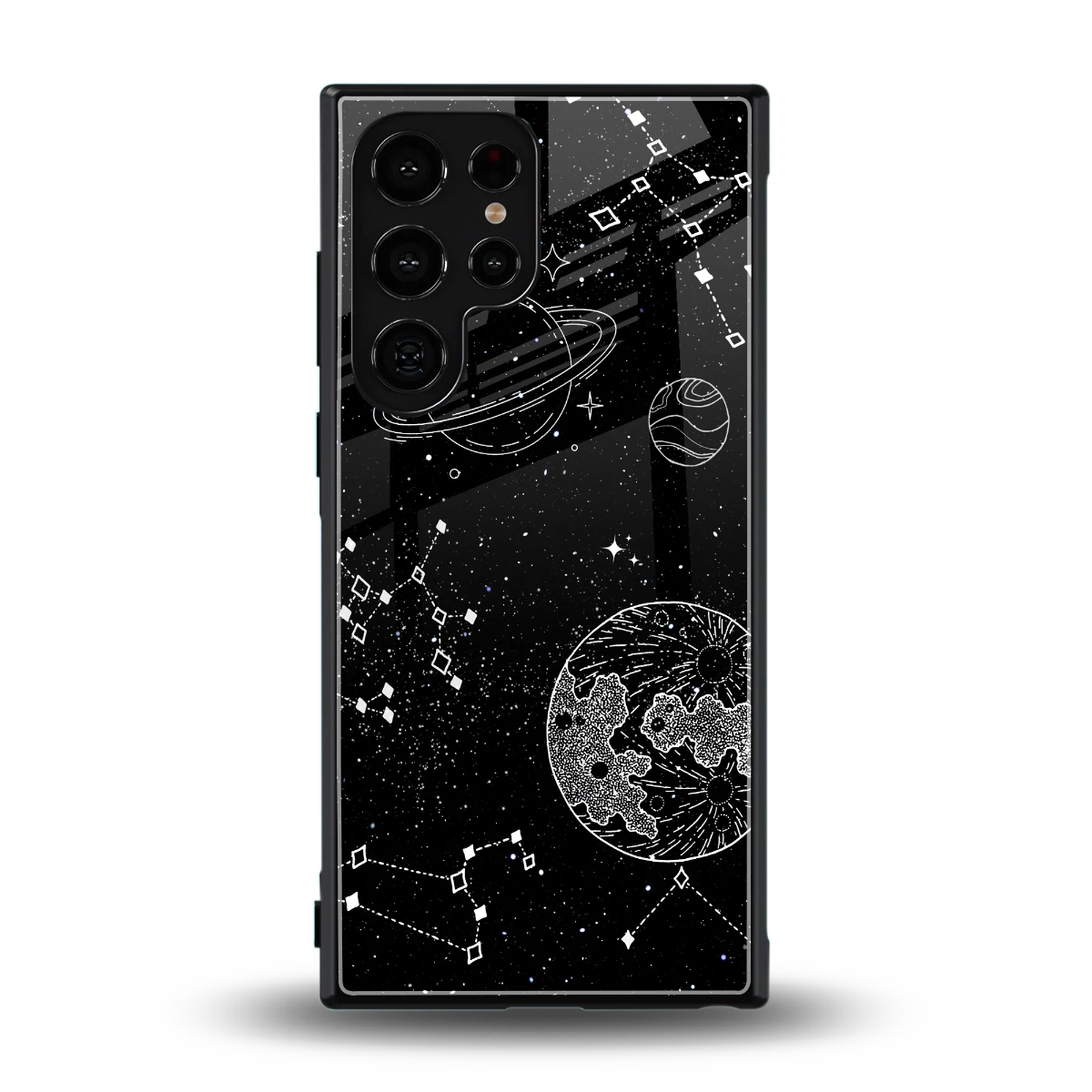 Stellar Voyage back phone cover | glass case for samsung galaxy s24 ultra