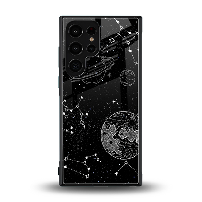 Stellar Voyage back phone cover | glass case for samsung galaxy s24 ultra