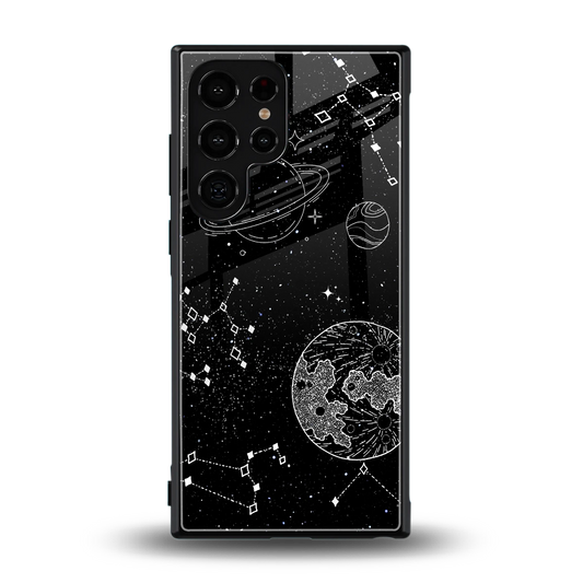 Stellar Voyage back phone cover | glass case for samsung galaxy s24 ultra