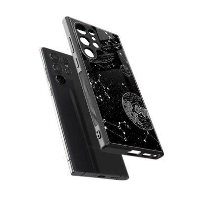 Stellar Voyage sleek samsung galaxy s24 ultra cover with tempered glass back and TPU edges