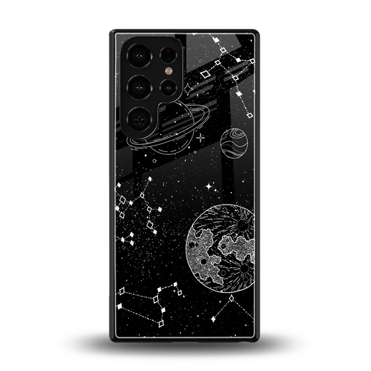 Stellar Voyage back phone cover | glass case for samsung galaxy s25 ultra