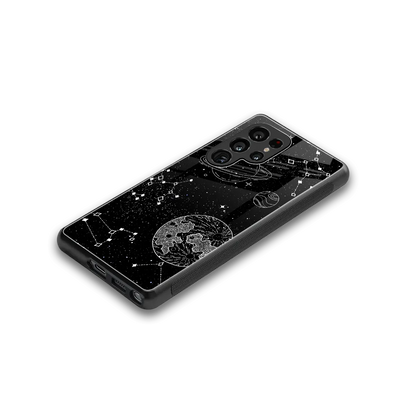 Stellar Voyage stylish phone case for samsung galaxy s26 ultra | glossy glass and slim fit