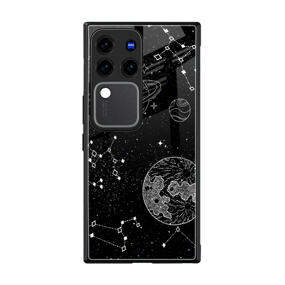 Stellar Voyage back phone cover | glass case forvivo v30 pro