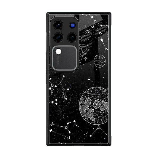 Stellar Voyage back phone cover | glass case forvivo v30 pro
