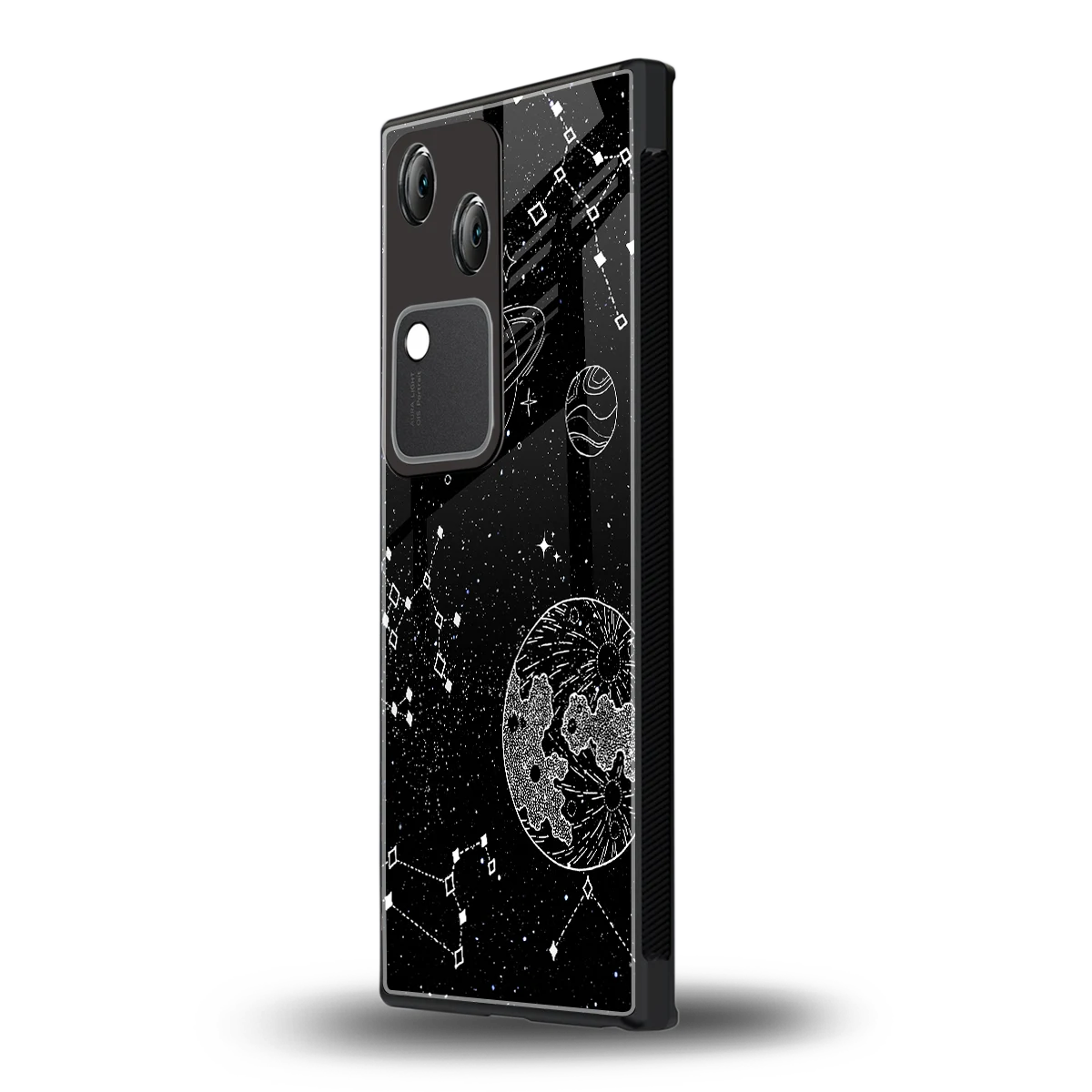 Stellar Voyage vivo v30 mobile cover | shockproof glass phone case