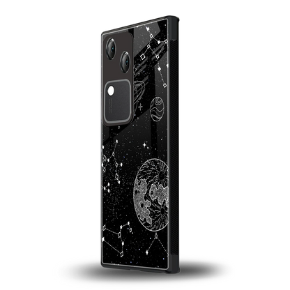Stellar Voyage vivo v30 mobile cover | shockproof glass phone case