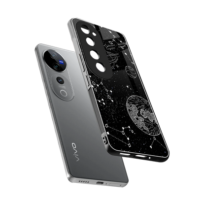 Stellar Voyage sleek vivo v40 pro cover with tempered glass back and TPU edges