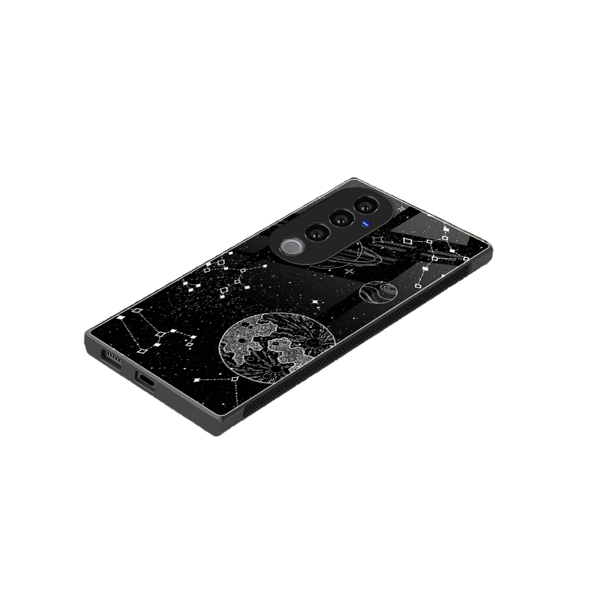 Stellar Voyage stylish phone case for vivo v40 pro | glossy glass and slim fit