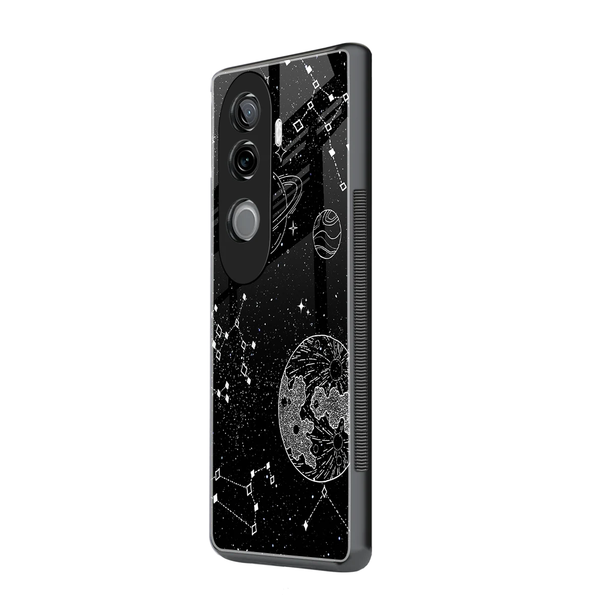 Stellar Voyage vivo v40e mobile cover | shockproof glass phone case