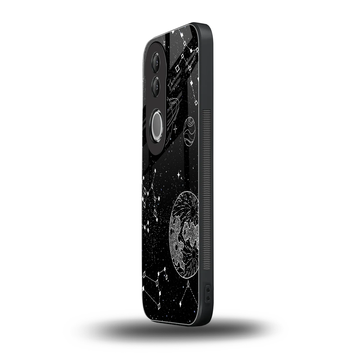 Stellar Voyage vivo v50 mobile cover | shockproof glass phone case