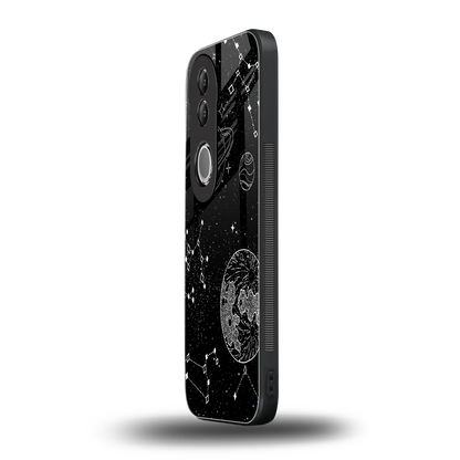 Stellar Voyage vivo v50 mobile cover | shockproof glass phone case