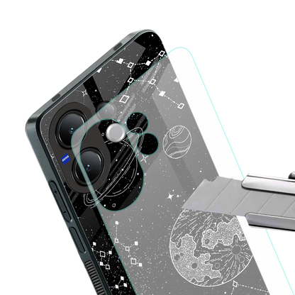 Stellar Voyage stylish phone case for vivo v60 | glossy glass and slim fit