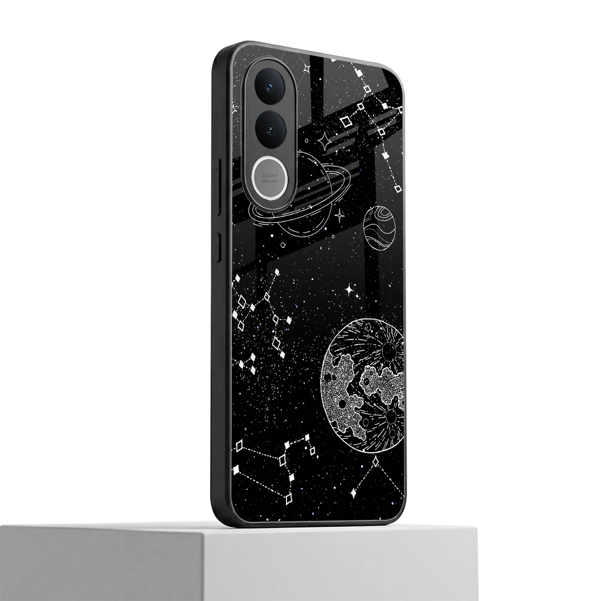 Stellar Voyage vivo v70 fe mobile cover | shockproof glass phone case