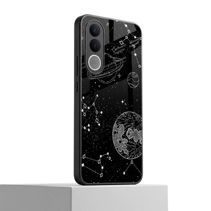 Stellar Voyage vivo v70 fe mobile cover | shockproof glass phone case