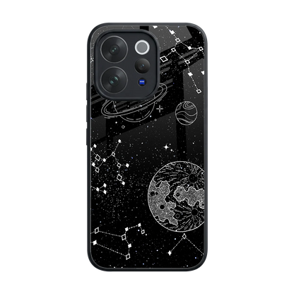Stellar Voyage back phone cover | glass case for vivo v70